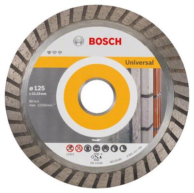 Диск алмазний Bosch Standard for Universal Turbo 125-22.23 2608602394 фото