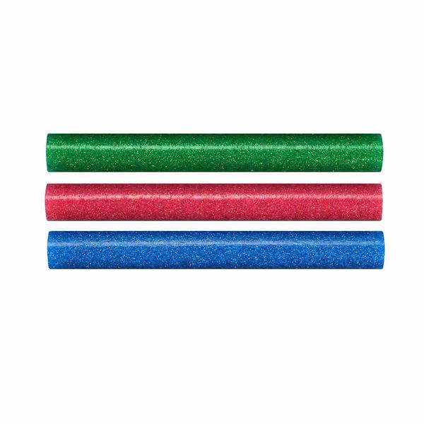 Термоклей трьох кольорів (червоний, зелений, синій), низькотемпературний, для клейових пістолетів STANLEY STHT1-70436 STHT1-70436 фото