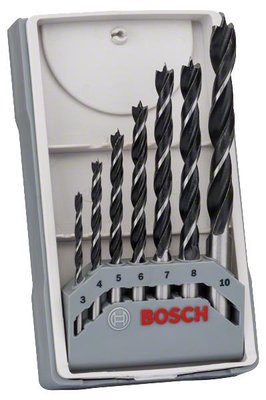 Свердла по дереву Bosch X-Pro Line набір 7 шт. 3,4,5,6,7,8,10 мм 2607017034 фото