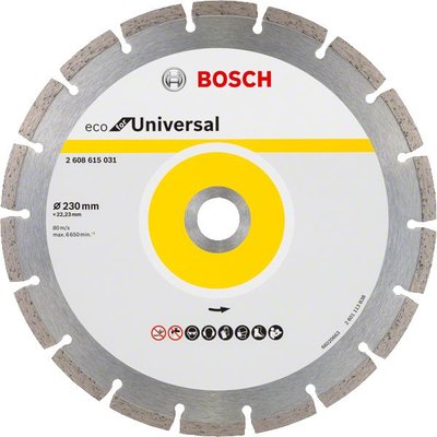 Диск алмазний Bosch ECO Універсальний 230-22.23 2608615031 фото