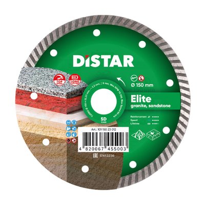 Круг алмазный отрезной Distar Turbo 150x2,2x9x22,23 Elite 10115023012 фото