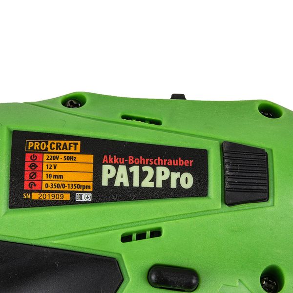 Шуруповерт Procraft PA12PRO c DFR патроном PA12PRODFR фото