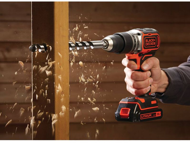 Дрель-шуруповерт ударная бесщеточная аккумуляторная BLACK+DECKER BL188N BL188N фото