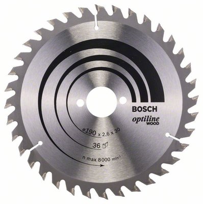 Пильний диск Bosch Optiline Wood 190x30 36z (2608640616) 2608640616 фото