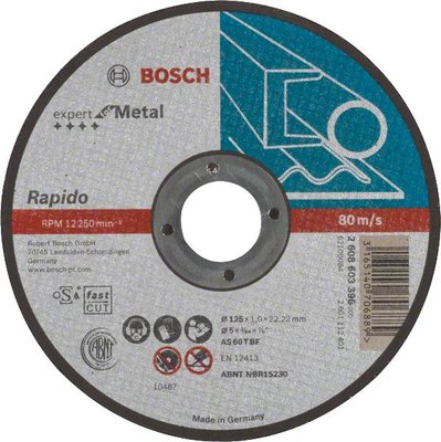 Круг відрізний Bosch Expert по металу 125 х 1мм 2608603396 фото