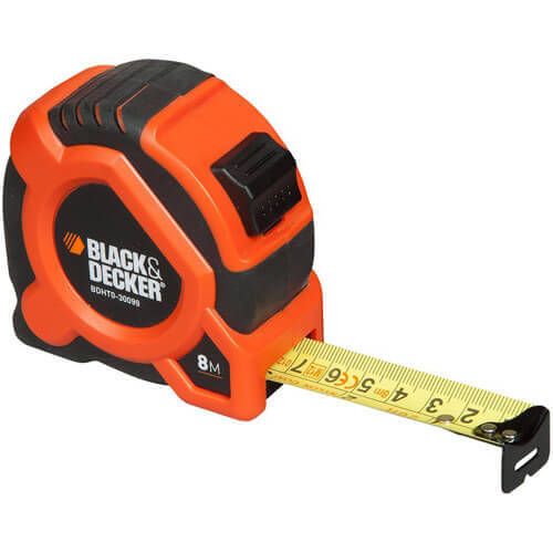 Рулетка вимірювальна GRIP TAPE 8 метрів BLACK+DECKER BDHT0-30099 BDHT0-30099 фото