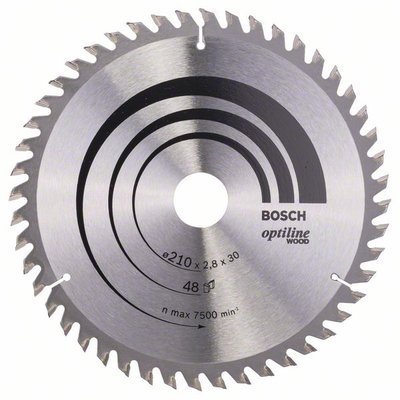Пильний диск Bosch Optiline Wood 210×2,8×30, 48 ATB (2608640623) 2608640623 фото