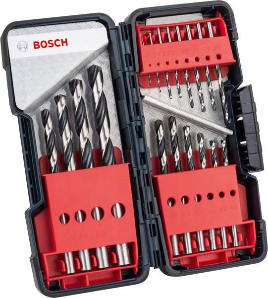 Сверла по металлу Bosch HSS PointTeQ набор 18шт, 1,1.5,2,2,2,2.5,3,3,3.5,4,4,4.5,5,5,5.5,6,7,8,9,10 2608577350 фото