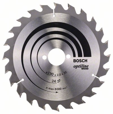 Пильний диск Bosch Optiline Wood 190x30 24z (2608641185) 2608641185 фото