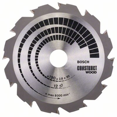 Пильный диск Bosch Optiline Wood 190x30 12z (2608640633) 2608640633 фото