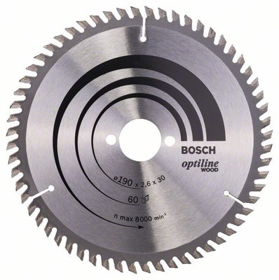 Пильный диск Bosch Optiline Wood 190x30 60z (2608641188) 2608641188 фото