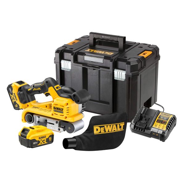 Шліфмашина стрічкова акумуляторна безщіткова DeWALT DCW220P2 19511 фото