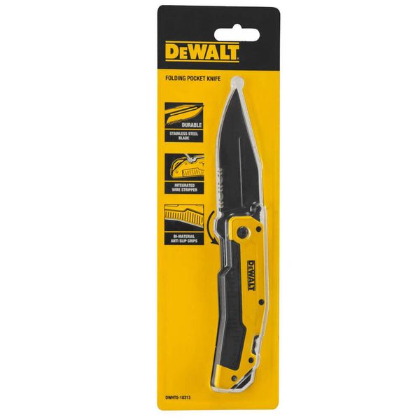 Ніж складаний з довжиною леза 82 мм DeWALT DWHT0-10313 19682 фото