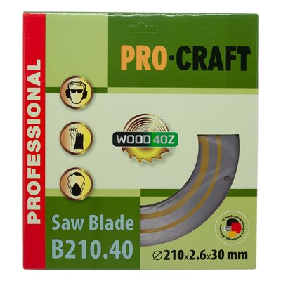 Пиляльний диск Procraft B210.40 40T (по дереву) B210.40 фото