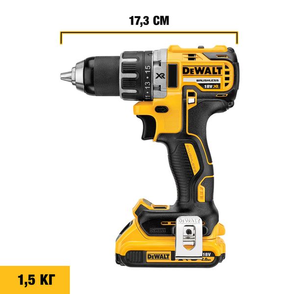 Дрель-шуруповерт аккумуляторная бесщёточная DeWALT DCD791NT DCD791NT фото