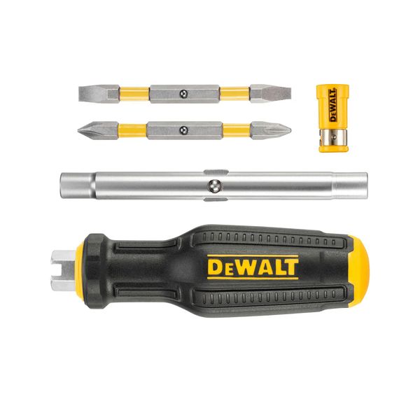 Викрутка - набір FULL FIT 6 Way з двома змінними бітами DeWALT DWHT66569-0 19690 фото