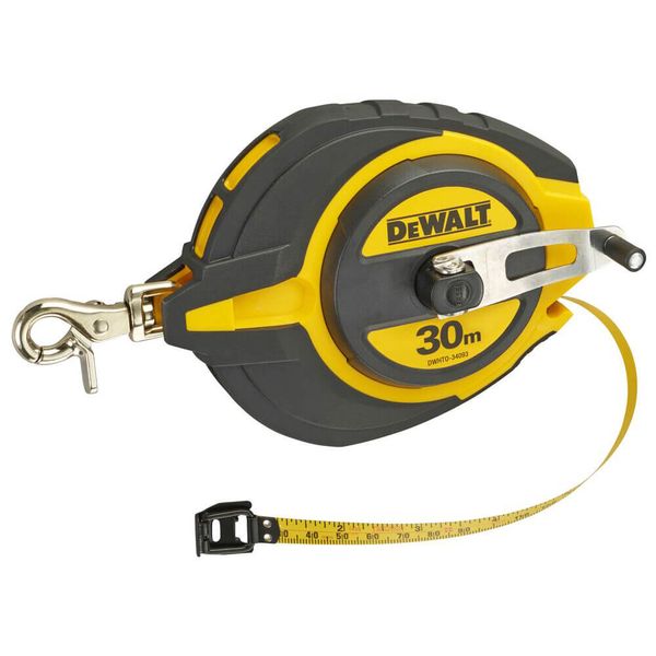 Рулетка вимірювальна Steel, 30 м х 10 мм DeWALT DWHT0-34093 19705 фото