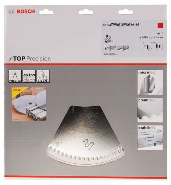 Пильний диск Bosch Top Precision Best for Multi Material 305х30 96z (2608642099) 2608642099 фото