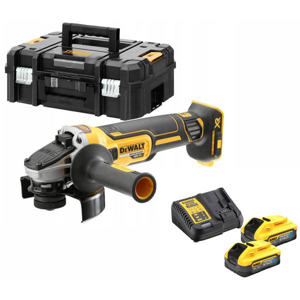 Шліфмашина кутова - болгарка акумуляторна безщіткова DeWALT DCG405H2T DCG405H2T фото