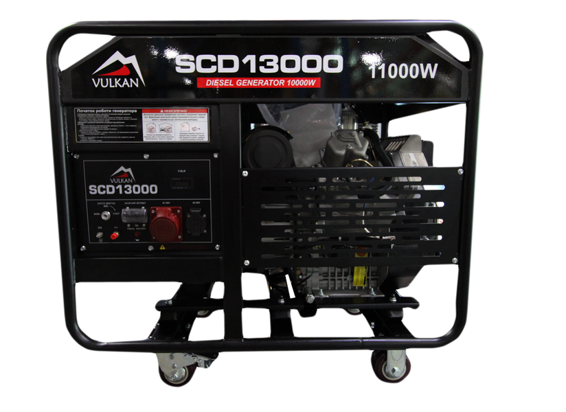 Генераторна установка SCD13000 дизель 3ф 10кВт, ел.старт, бак-42л SCD13000-ІІ фото