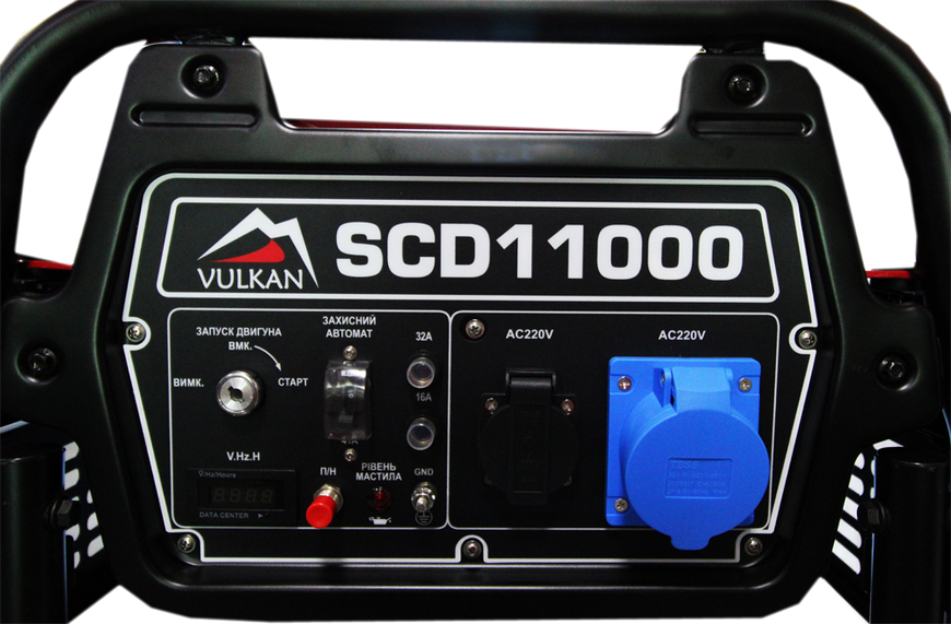 Генераторна установка SCD11000 дизель 1ф 9кВт ел.старт, 18л, колеса SCD11000 фото