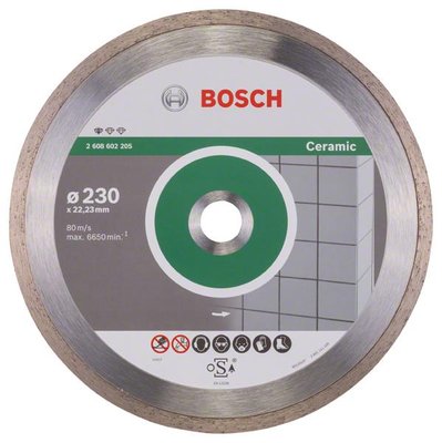 Диск алмазний Bosch Standard for Ceramic 230-22.2 2608602205 фото